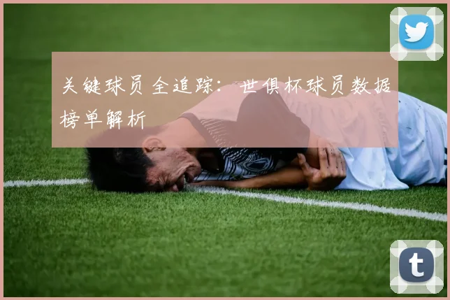 关键球员全追踪:世俱杯球员数据榜单解析